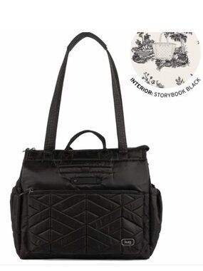 NWOT LUG Soprano Quilted Tote Travel Shoulder Handbag